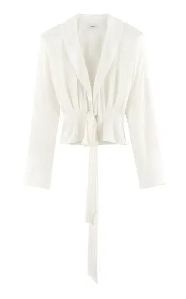 ARAKII Front Tie Silk-Blend Top Exclusive | Thumbnail 5