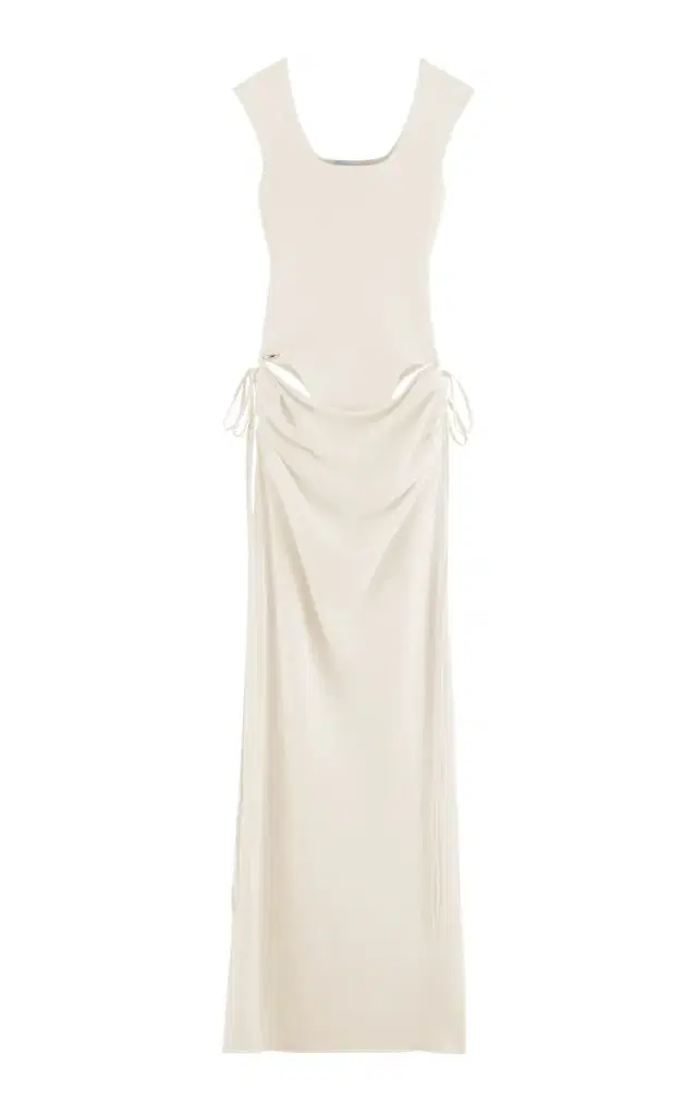 ARAKII Exclusive Draped Crepe Maxi Dress