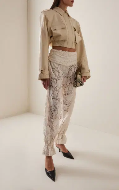 ARAKII Exclusive Velvet Lace Wide-Leg Pants | Thumbnail 2 ARAKII Exclusive Velvet Lace Wide-Leg Pants | Thumbnail 2