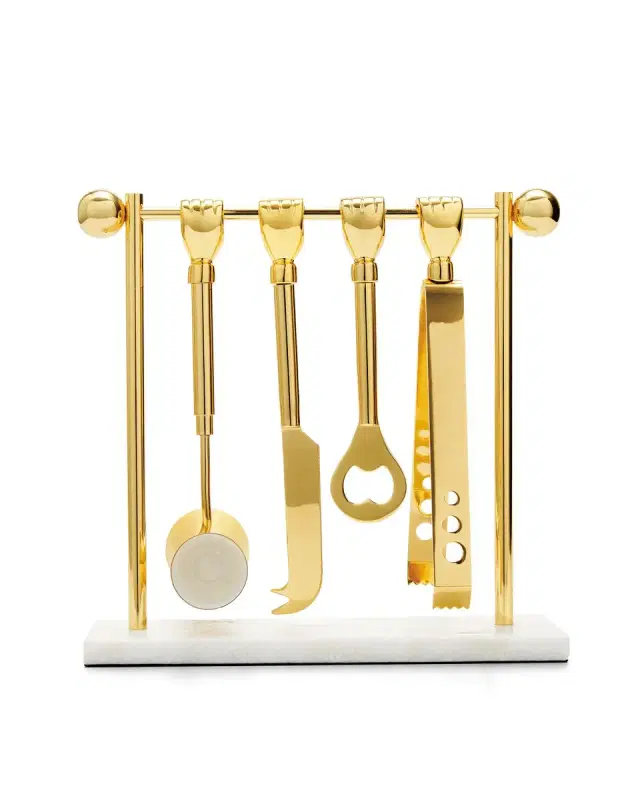 Jonathan Adler Barbell Barware Set