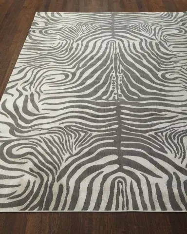 Nourison Dariya Power-Loomed Zebra Rug, 9 ' x 12.9 ' | Thumbnail 1