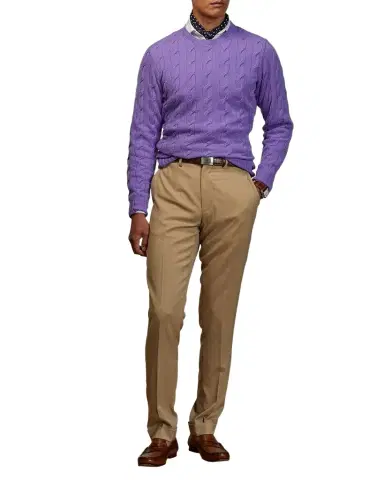 Ralph Lauren Purple Label Men's Gregory Hand-Tailored Wool Trousers | Thumbnail 1
