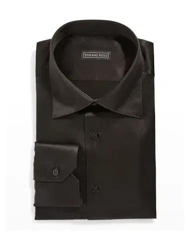 Stefano Ricci Men 's Silk Dress Shirt | Thumbnail 1 Stefano Ricci Men 's Silk Dress Shirt | Thumbnail 1