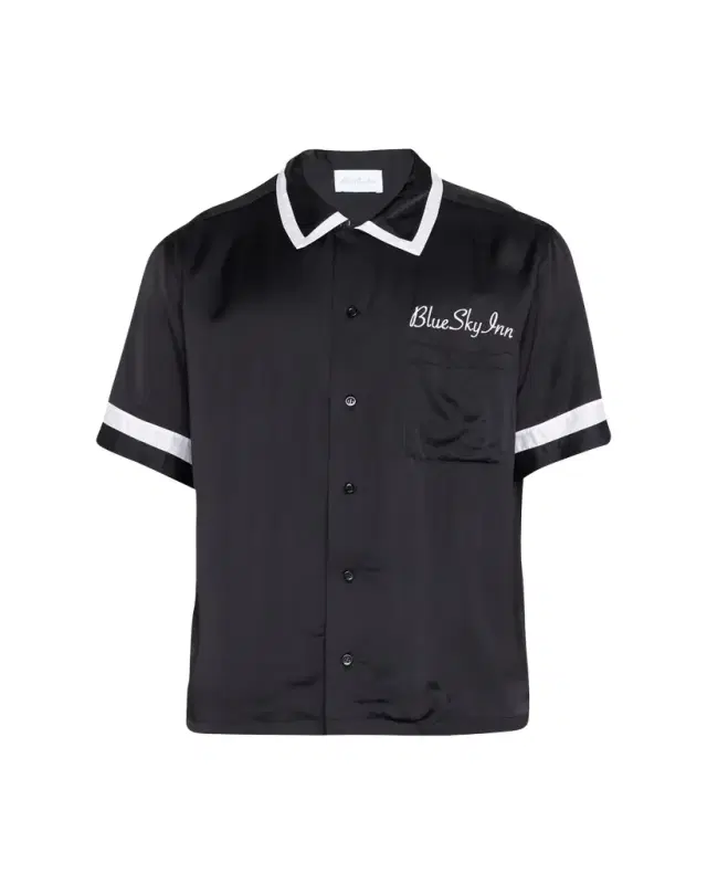 Blue Sky Inn Men's Waiter Contrast-Trim Camp Shirt