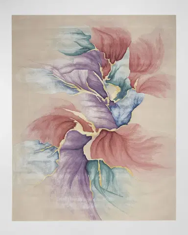 Nourison Petals in Ivory Hand-Tufted Rug | Thumbnail 2 Nourison Petals in Ivory Hand-Tufted Rug | Thumbnail 2