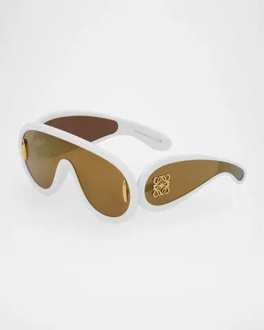 Loewe Men's Wave Acetate Anagram-Temple Mask Sunglasses | Thumbnail 3