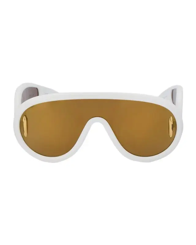 Loewe Men 's Wave Acetate Anagram-Temple Mask Sunglasses