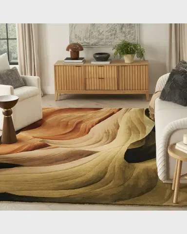 Nourison Modern Feather Hand-Tufted Rug | Thumbnail 5 Nourison Modern Feather Hand-Tufted Rug | Thumbnail 5