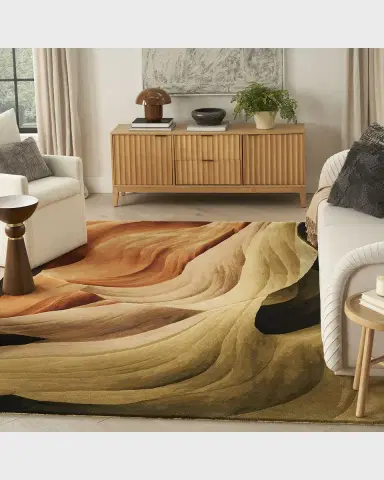 Nourison Modern Feather Hand-Tufted Rug | Thumbnail 5 Nourison Modern Feather Hand-Tufted Rug | Thumbnail 5