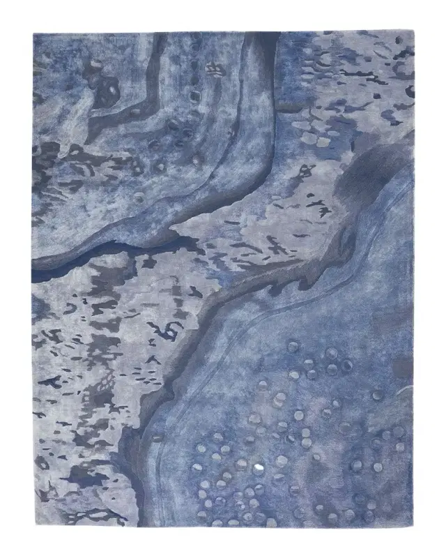 Nourison Prismatic Blue Hand-Tufted Rug
