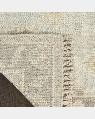 Nourison Whispers Light Blue Hand-Knotted Rug | Thumbnail 5