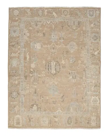 Nourison Whispers Mauve Hand-Knotted Rug | Thumbnail 1