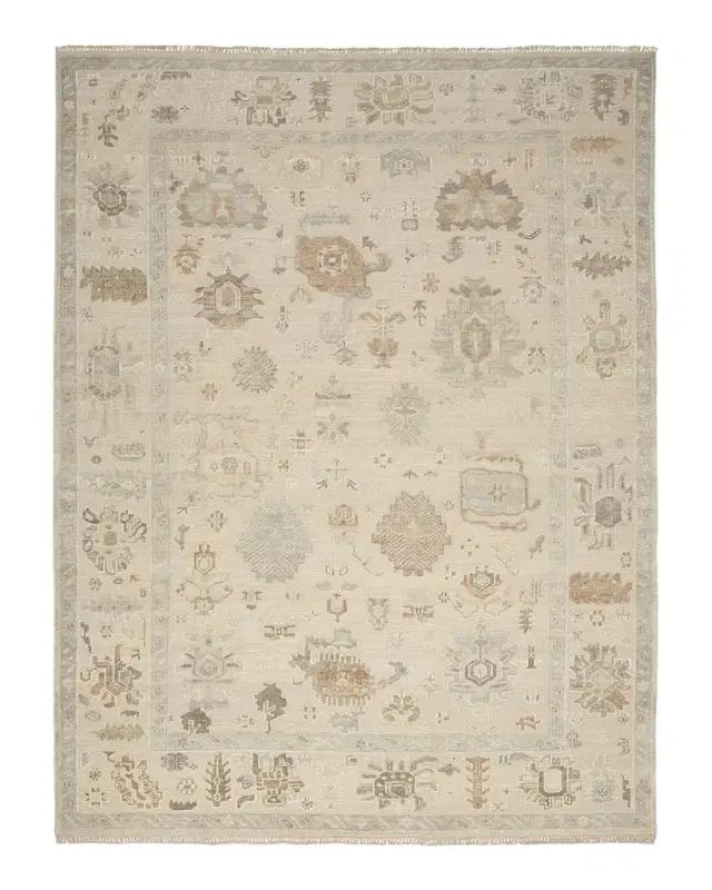 Nourison Whispers Beige Hand-Knotted Rug