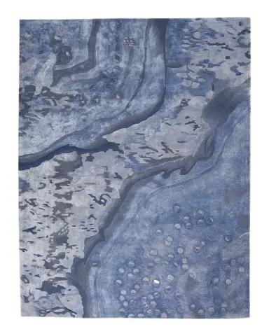 Nourison Prismatic Blue Hand-Tufted Rug | Thumbnail 1