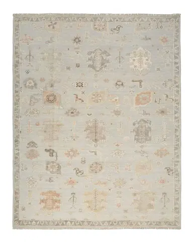 Nourison Whispers Light Blue Hand-Knotted Rug | Thumbnail 1 Nourison Whispers Light Blue Hand-Knotted Rug | Thumbnail 1