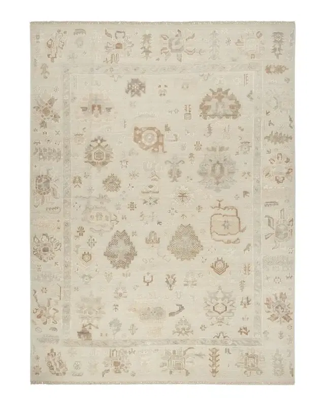 Nourison Whispers Cream Hand-Knotted Rug