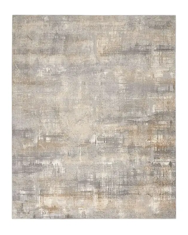 Calvin Klein Rush Blue/Beige Power-Loomed Rug