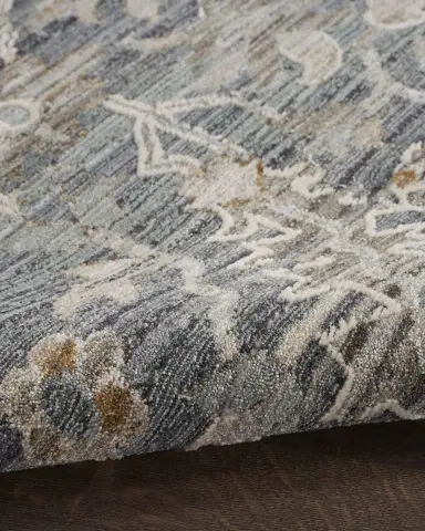 Nourison Lynx Navy Power-Loomed Rug | Thumbnail 2