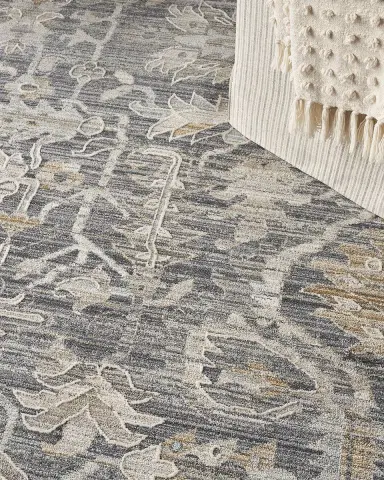 Nourison Lynx Navy Power-Loomed Rug | Thumbnail 5