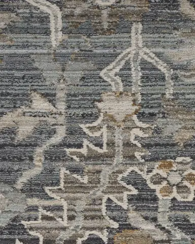 Nourison Lynx Navy Power-Loomed Rug | Thumbnail 6