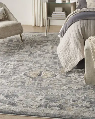 Nourison Lynx Navy Power-Loomed Rug | Thumbnail 7