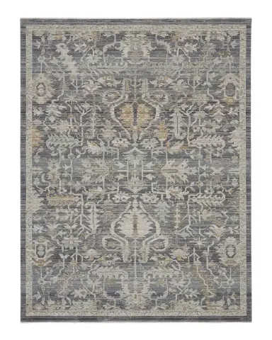 Nourison Lynx Navy Power-Loomed Rug | Thumbnail 1