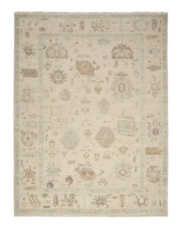 Nourison Whispers Beige Hand-Knotted Rug