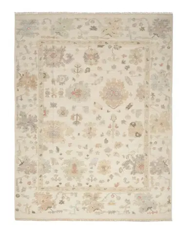 Nourison Whispers Ivory Hand-Knotted Rug | Thumbnail 1