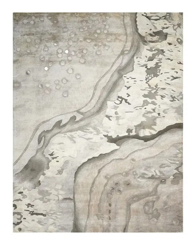 Nourison Prismatic Blue Hand-Tufted Rug