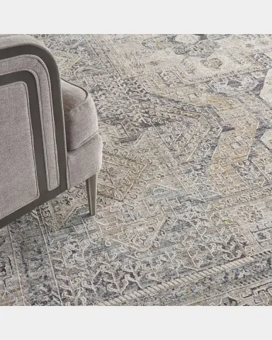 Nourison Lynx Charcoal Power-Loomed Rug | Thumbnail 4