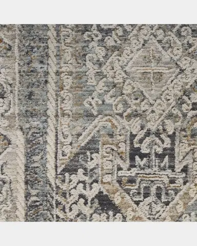 Nourison Lynx Charcoal Power-Loomed Rug | Thumbnail 7