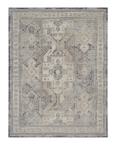 Nourison Lynx Charcoal Power-Loomed Rug | Thumbnail 1