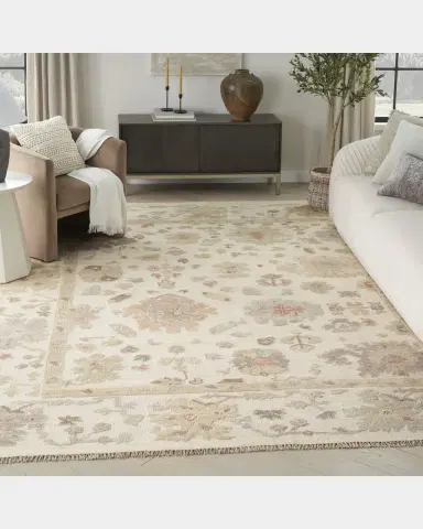 Nourison Whispers Ivory Hand-Knotted Rug | Thumbnail 6