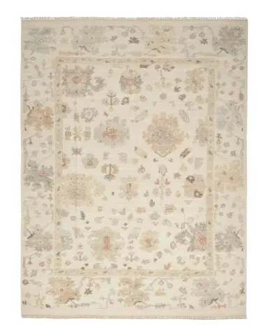 Nourison Whispers Ivory Hand-Knotted Rug | Thumbnail 1