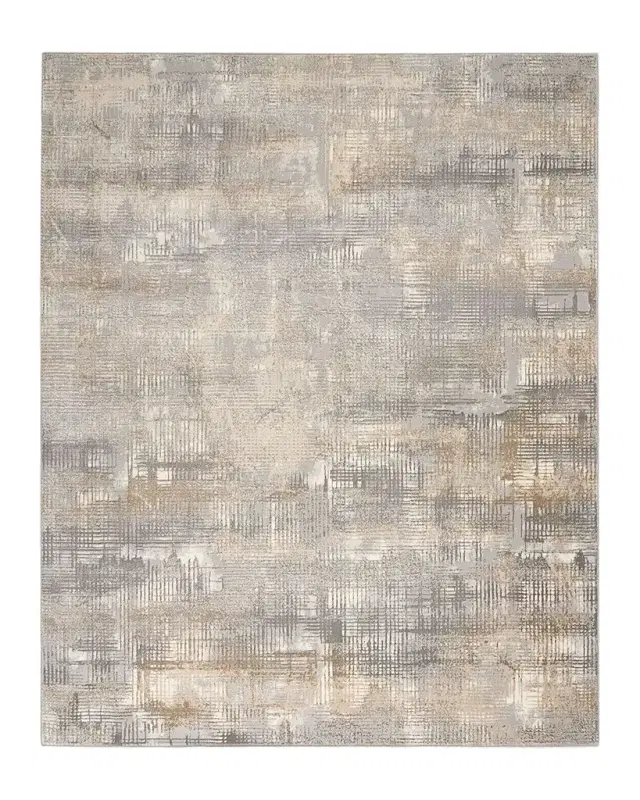 Calvin Klein Rush Blue/Beige Power-Loomed Rug
