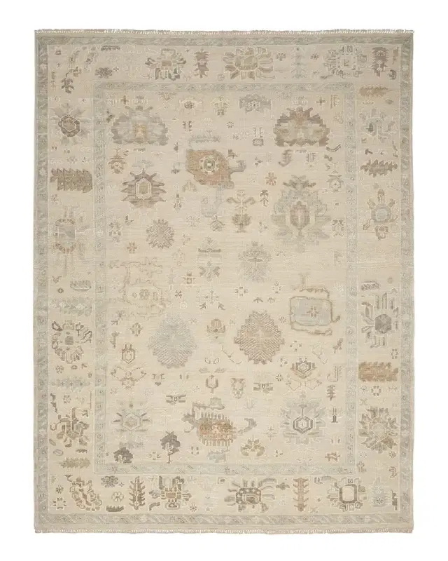 Nourison Whispers Beige Hand-Knotted Rug