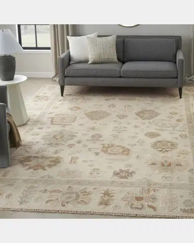 Nourison Whispers Cream Hand-Knotted Rug | Thumbnail 7 Nourison Whispers Cream Hand-Knotted Rug | Thumbnail 7