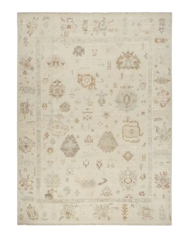 Nourison Whispers Cream Hand-Knotted Rug