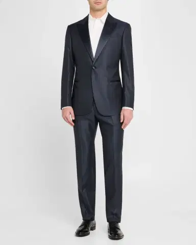 Emporio Armani Men's Micro-Dot Tuxedo | Thumbnail 6 Emporio Armani Men's Micro-Dot Tuxedo | Thumbnail 6