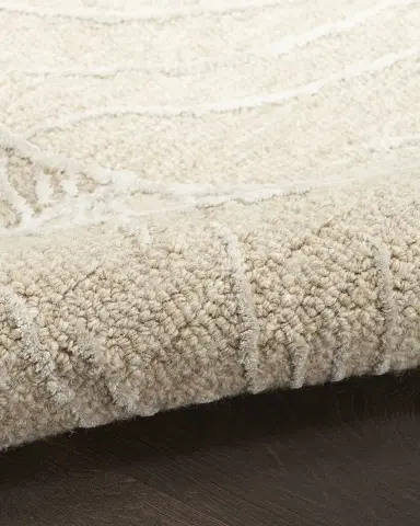 Nourison Avra Taupe Hand-Tufted Taupe Rug | Thumbnail 2