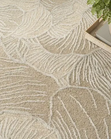 Nourison Avra Taupe Hand-Tufted Taupe Rug | Thumbnail 5