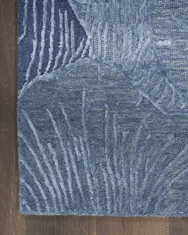 Nourison Avra Blue Hand-Tufted Rug | Thumbnail 3