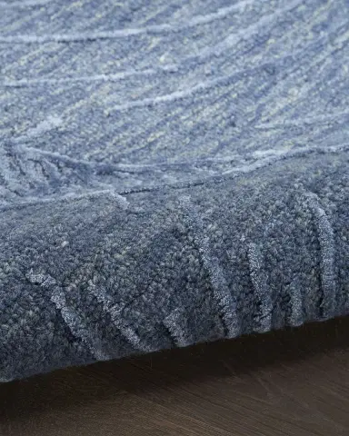 Nourison Avra Blue Hand-Tufted Rug | Thumbnail 2