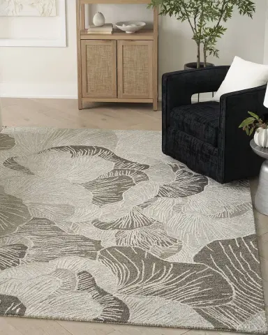 Nourison Avra Blue Hand-Tufted Rug | Thumbnail 5