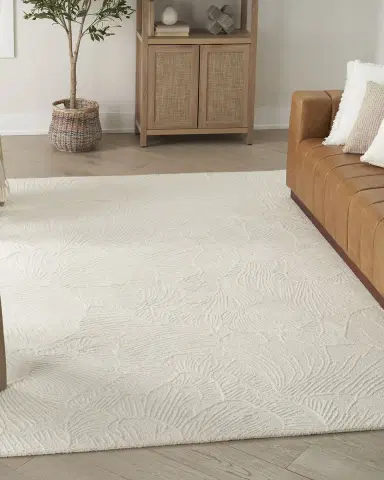 Nourison Avra Blue Hand-Tufted Rug | Thumbnail 5