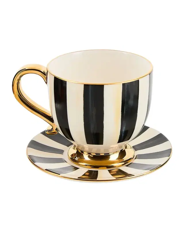 MacKenzie-Childs Courtly Stripe Cappuccino Cup, 14 oz.