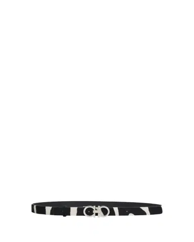 Ferragamo Donna Pony Hair Double Gancini Belt | Thumbnail 1 Ferragamo Donna Pony Hair Double Gancini Belt | Thumbnail 1