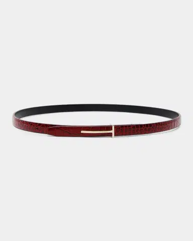 Tom Ford Croc-Effect Leather Belt | Thumbnail 3