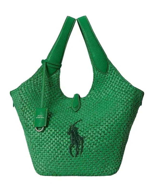 Polo Ralph Lauren Polo Play Big Pony Faux-Raffia Tote