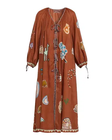 ALÉMAIS Laurence Tie-Front Maxi Dress | Thumbnail 1 ALÉMAIS Laurence Tie-Front Maxi Dress | Thumbnail 1